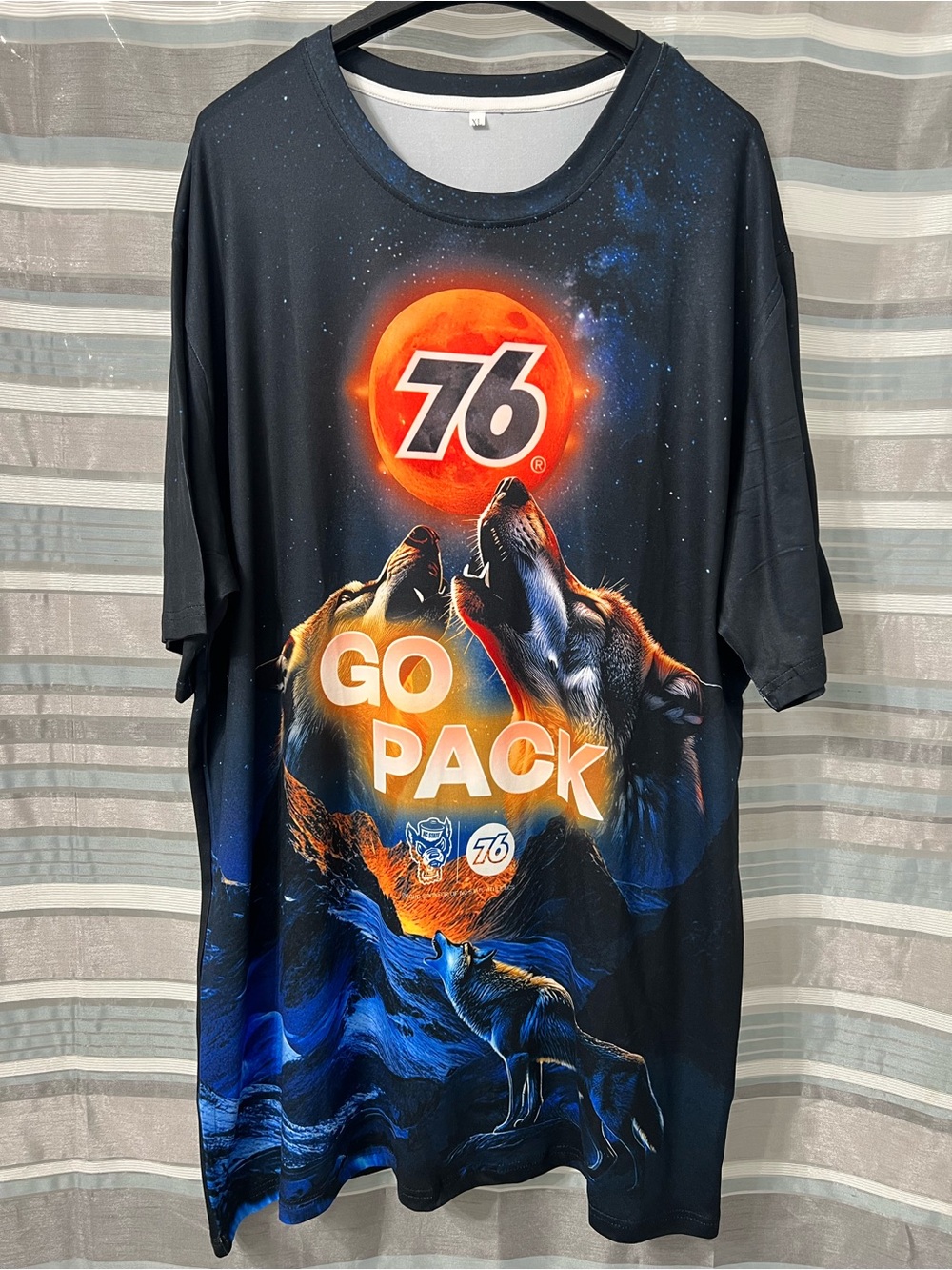 NC State Wolfpack Go Pack Wolves Black Performance Shirt 76 Sponsor